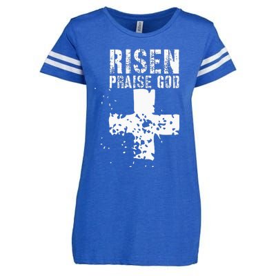 RISEN PRAISE GOD Enza Ladies Jersey Football T-Shirt