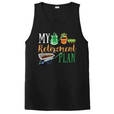 Retirement Plan Gardener Hobby Pensioner Garden Plants Gift PosiCharge Competitor Tank