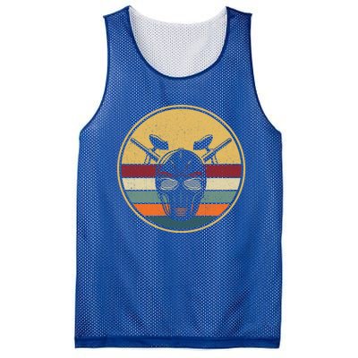 Retro Paintballer Gun Gift Vintage Paintball Player Paintball Cool Gift Mesh Reversible Basketball Jersey Tank