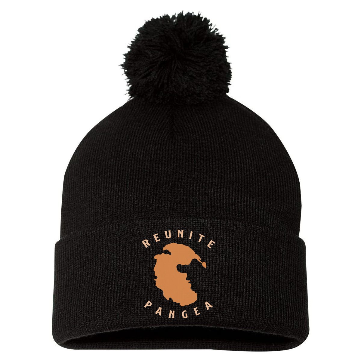 Reunite Pangea Geology Pom Pom 12in Knit Beanie
