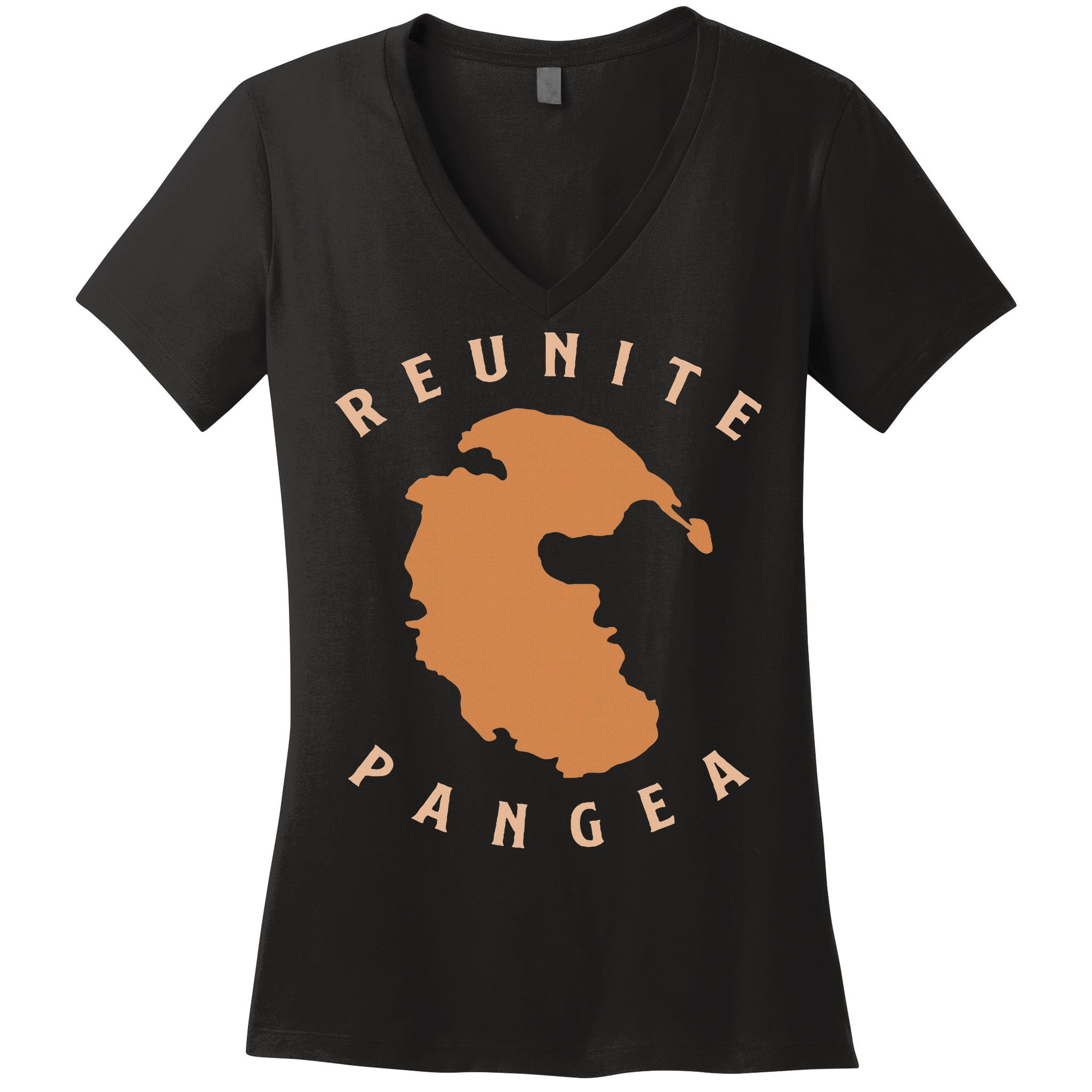 Reunite Pangea Geology Women's V-Neck T-Shirt