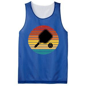 Retro Pickleball Gift Funny Pickleball Retro Sunset Cute Gift Mesh Reversible Basketball Jersey Tank