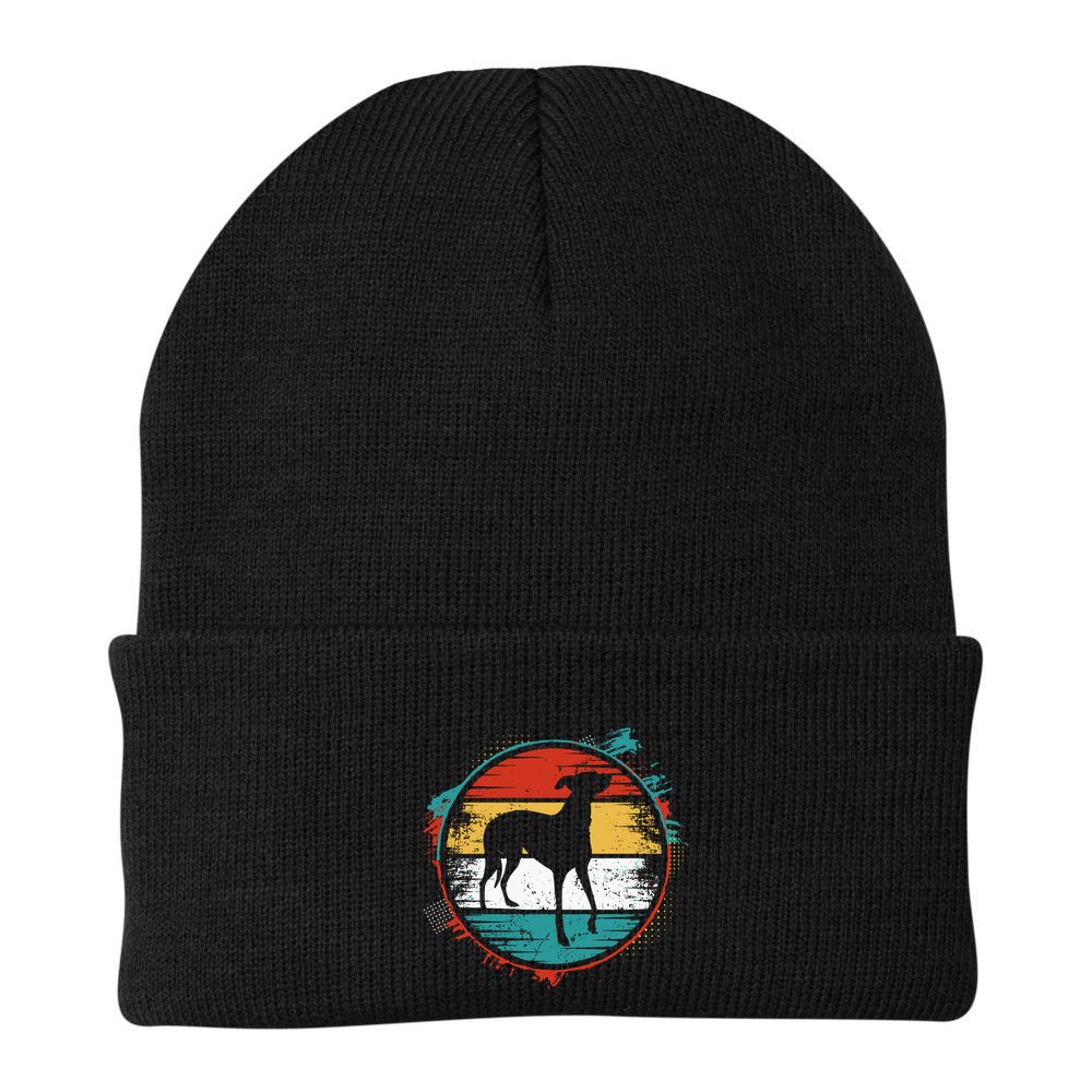 Retro Pug Greyhound Beanie