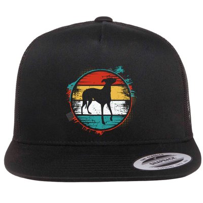 Retro Pug Greyhound Flatbill Hat