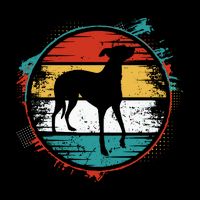 Retro Pug Greyhound Youth Performance Sprint T-Shirt