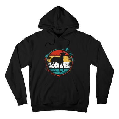 Retro Pug Greyhound Tall Hoodie