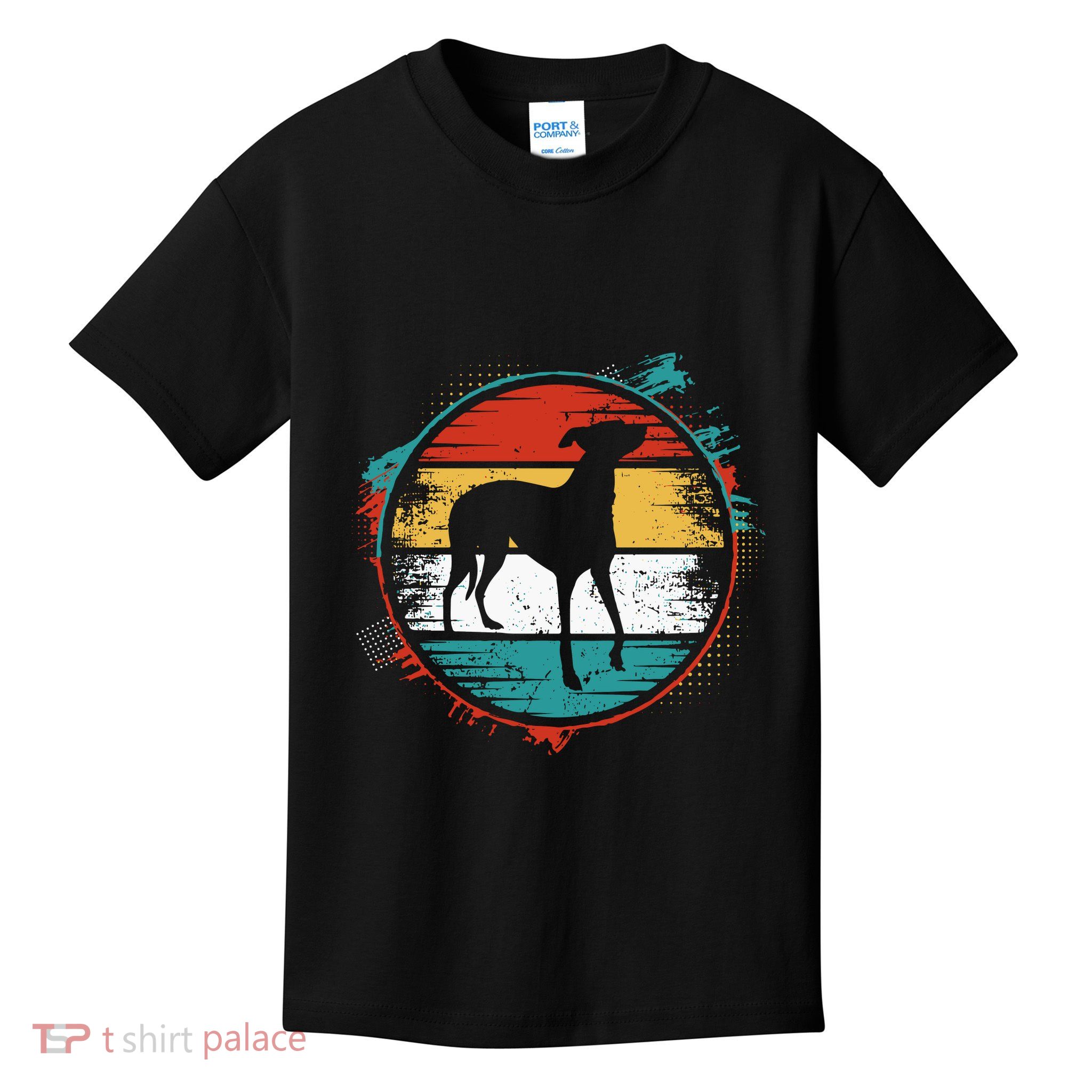 Retro Pug Greyhound Kids T-Shirt