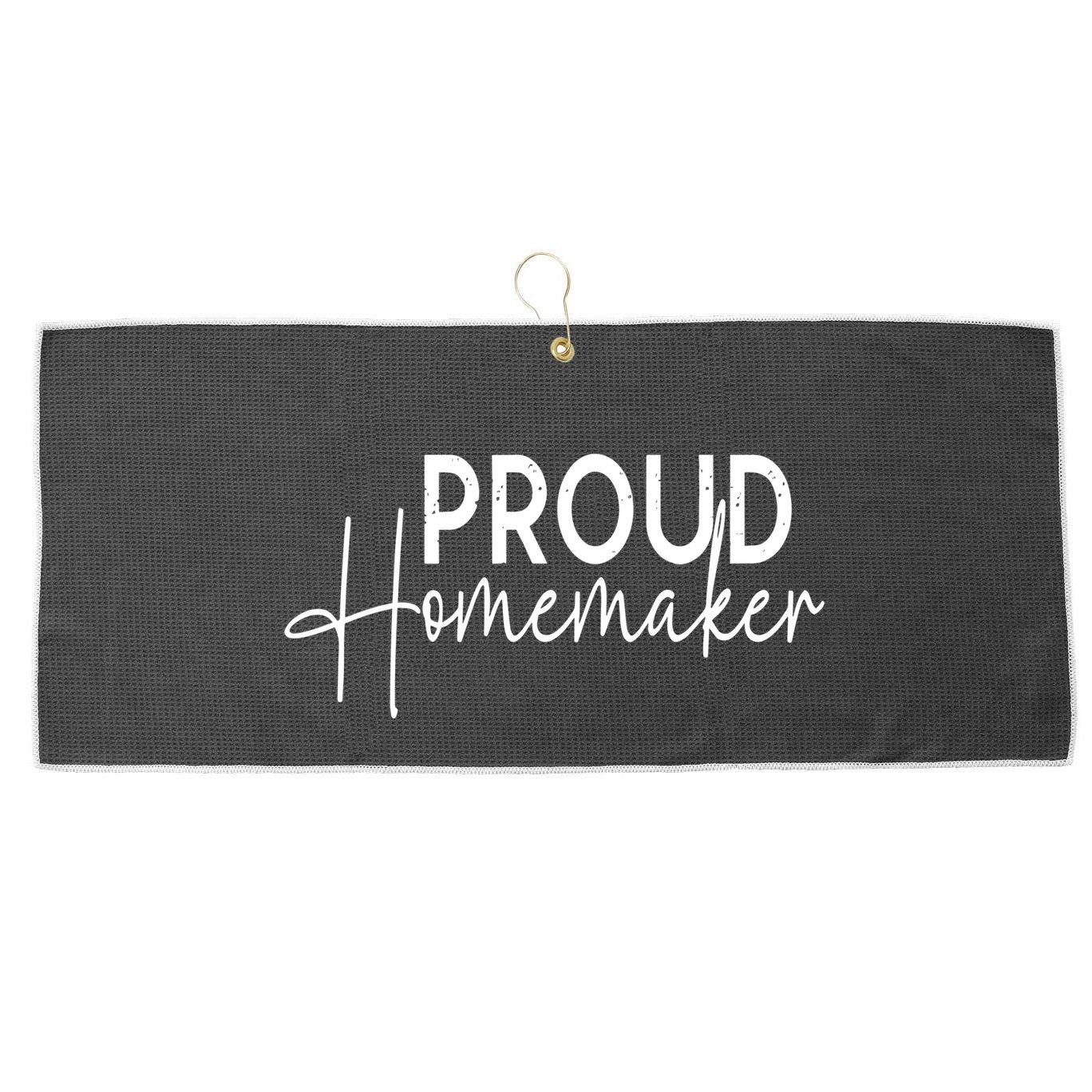 Reckless Patriot Gear Proud Homemaker Large Microfiber Waffle Golf Towel