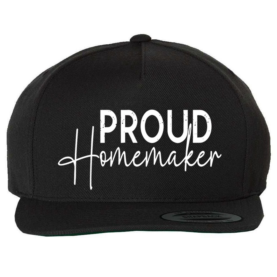 Reckless Patriot Gear Proud Homemaker Wool Snapback Cap