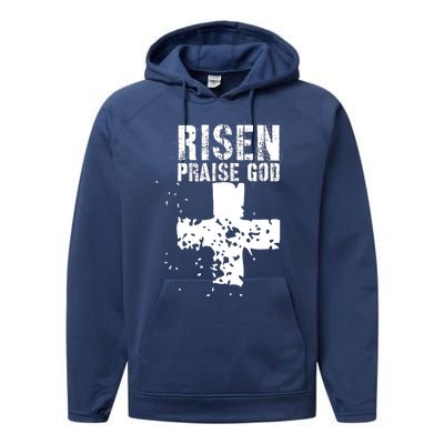 RISEN PRAISE GOD Performance Fleece Hoodie