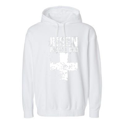 RISEN PRAISE GOD Garment-Dyed Fleece Hoodie