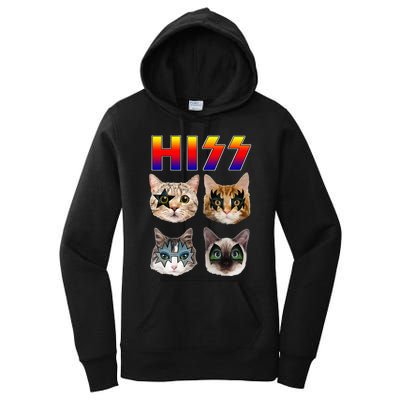 Rockstar Purrfect Gift for Cat Lovers Women's Pullover Hoodie