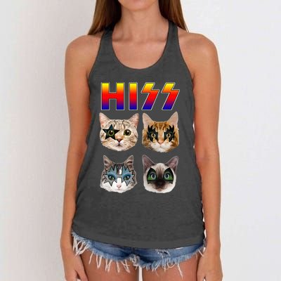 Rockstar Purrfect Gift for Cat Lovers Women's Knotted Racerback Tank