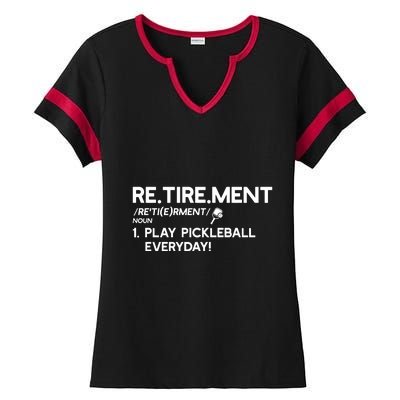 REtirement Pickleball Gift For Pickleball Player Ladies Halftime Notch Neck Tee