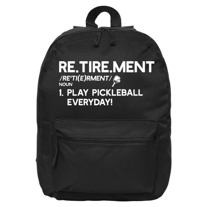 REtirement Pickleball Gift For Pickleball Player 16 in Basic Backpack