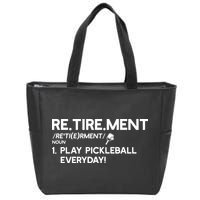 REtirement Pickleball Gift For Pickleball Player Zip Tote Bag