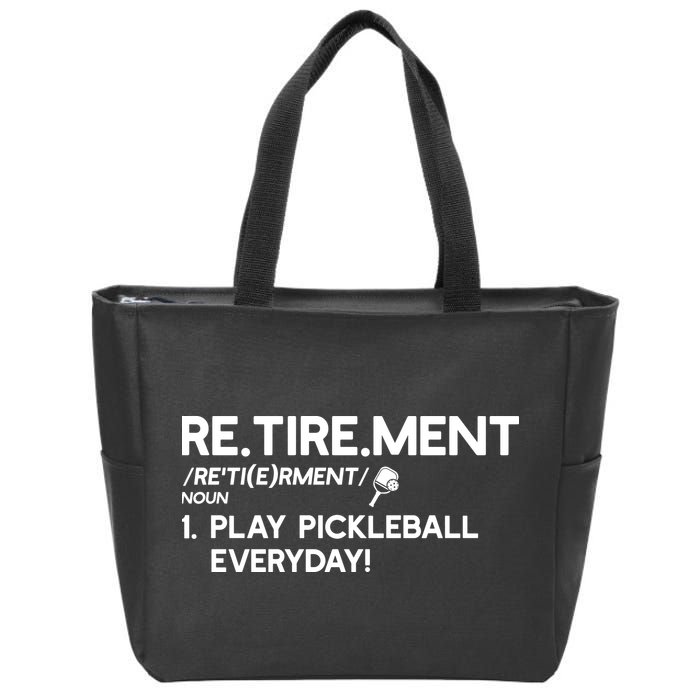 REtirement Pickleball Gift For Pickleball Player Zip Tote Bag