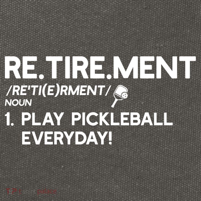 REtirement Pickleball Gift For Pickleball Player Cotton Canvas Backpack