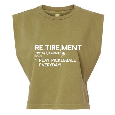 REtirement Pickleball Gift For Pickleball Player Garment-Dyed Women's Muscle Tee