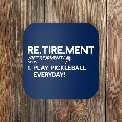 REtirement Pickleball Gift For Pickleball Player Coaster