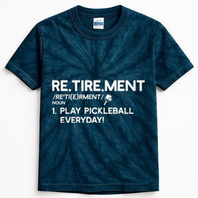 REtirement Pickleball Gift For Pickleball Player Kids Tie-Dye T-Shirt