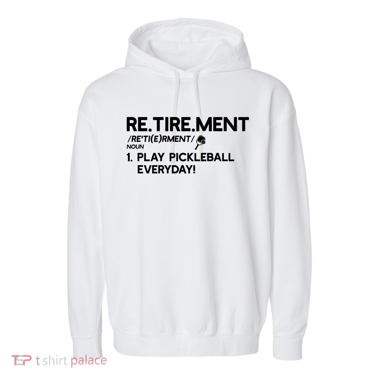 REtirement Pickleball Gift For Pickleball Player Garment-Dyed Fleece Hoodie