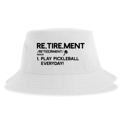 REtirement Pickleball Gift For Pickleball Player Sustainable Bucket Hat