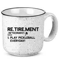 REtirement Pickleball Gift For Pickleball Player 15oz Campfire Ceramic Mug
