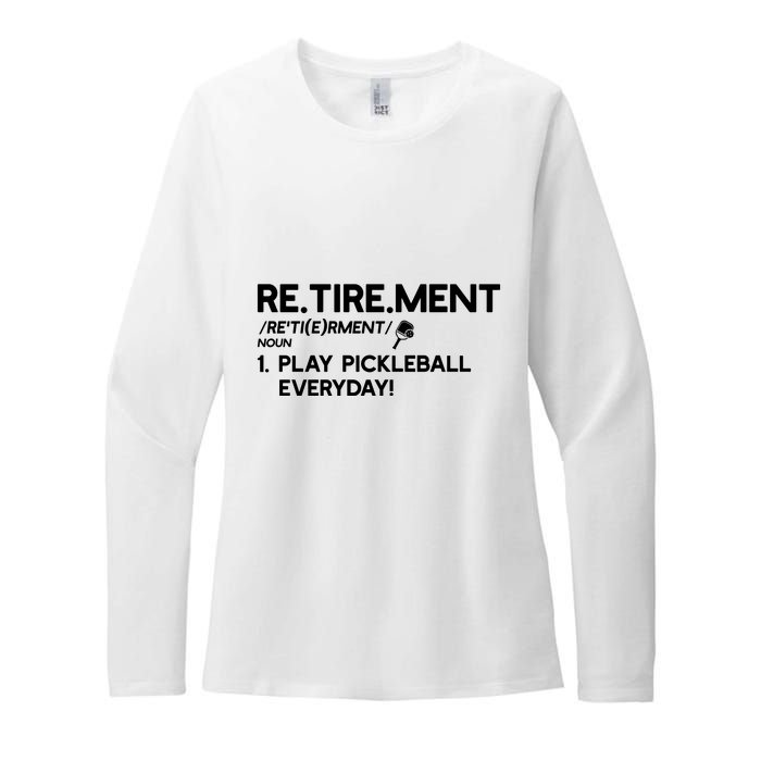 REtirement Pickleball Gift For Pickleball Player Womens CVC Long Sleeve Shirt