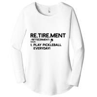 REtirement Pickleball Gift For Pickleball Player Women's Perfect Tri Tunic Long Sleeve Shirt