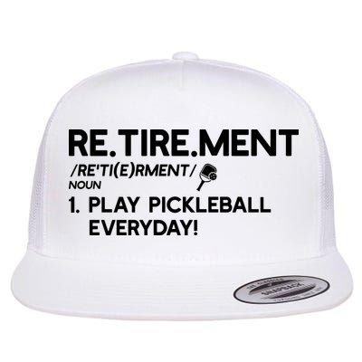REtirement Pickleball Gift For Pickleball Player Flatbill Hat