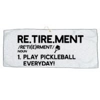 REtirement Pickleball Gift For Pickleball Player Large Microfiber Waffle Golf Towel