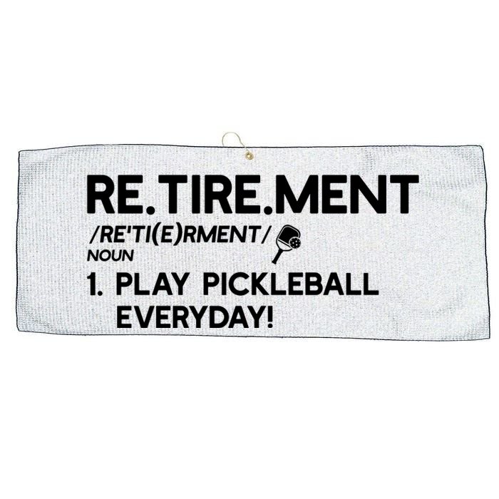 REtirement Pickleball Gift For Pickleball Player Large Microfiber Waffle Golf Towel