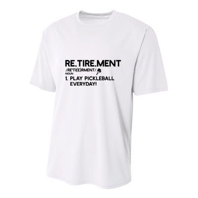 REtirement Pickleball Gift For Pickleball Player Youth Performance Sprint T-Shirt