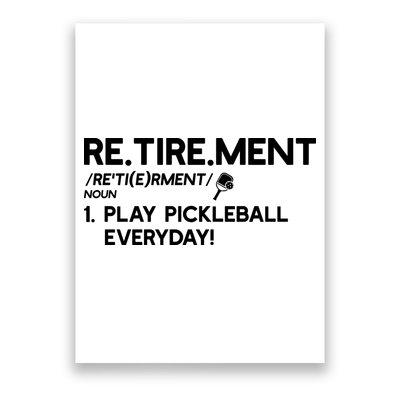 REtirement Pickleball Gift For Pickleball Player Poster