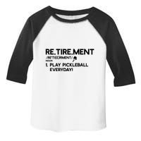 REtirement Pickleball Gift For Pickleball Player Toddler Fine Jersey T-Shirt