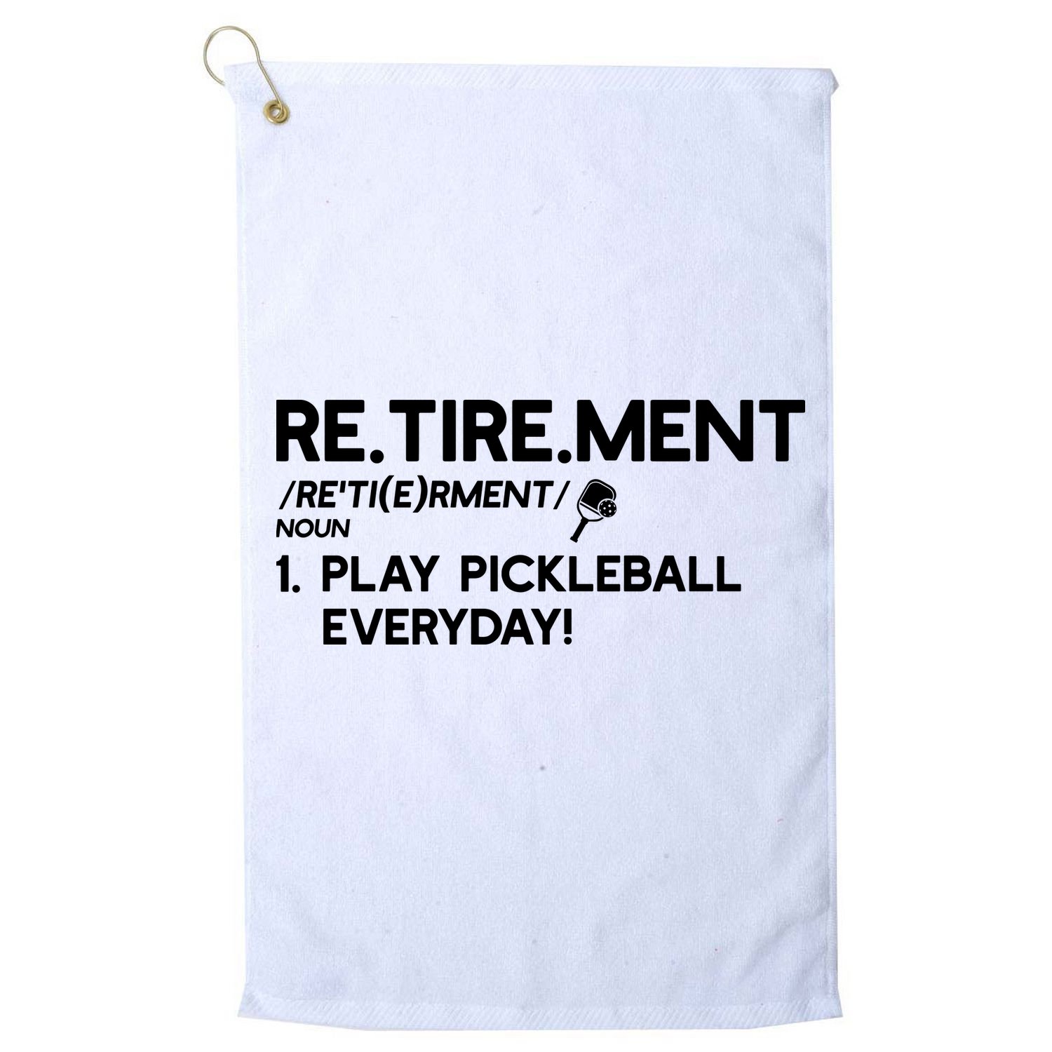 REtirement Pickleball Gift For Pickleball Player Golf Towel