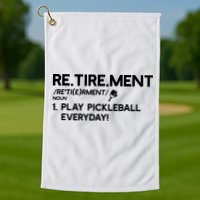 REtirement Pickleball Gift For Pickleball Player Golf Towel