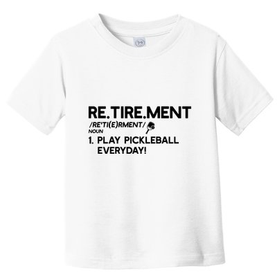 REtirement Pickleball Gift For Pickleball Player Toddler T-Shirt