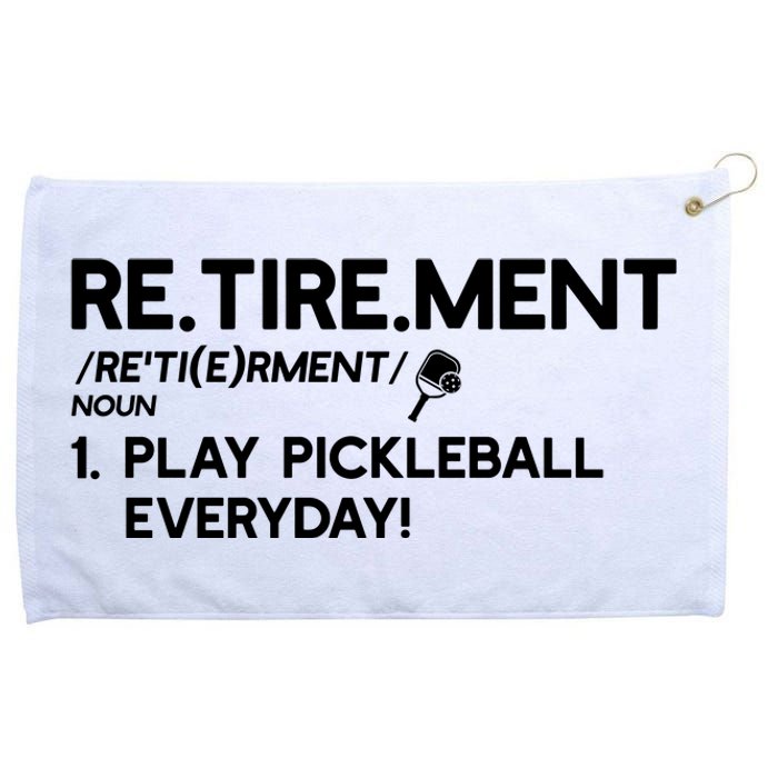 REtirement Pickleball Gift For Pickleball Player Grommeted Golf Towel