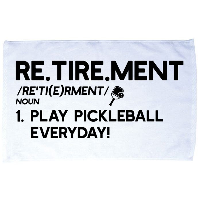 REtirement Pickleball Gift For Pickleball Player Microfiber Hand Towel