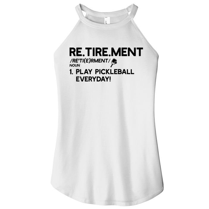 REtirement Pickleball Gift For Pickleball Player Women's Perfect Tri Rocker Tank