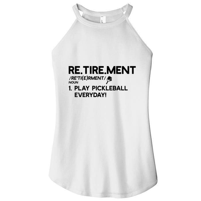 REtirement Pickleball Gift For Pickleball Player Women's Perfect Tri Rocker Tank