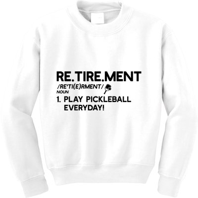 REtirement Pickleball Gift For Pickleball Player Kids Sweatshirt