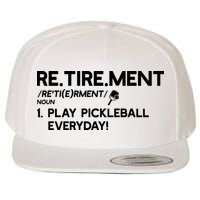 REtirement Pickleball Gift For Pickleball Player Wool Snapback Cap