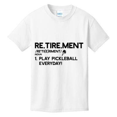 REtirement Pickleball Gift For Pickleball Player Kids T-Shirt