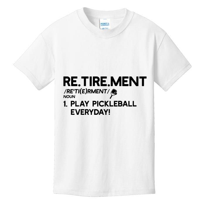 REtirement Pickleball Gift For Pickleball Player Kids T-Shirt