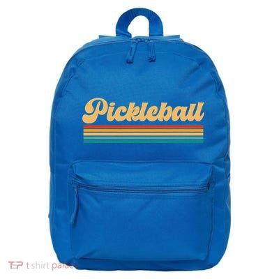 Retro Pickleball Gift 16 in Basic Backpack