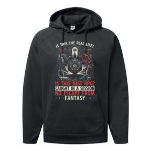 Role Playing Game Rpg Master D20 Tabletop Funny Rpg Gamer Performance Fleece Hoodie