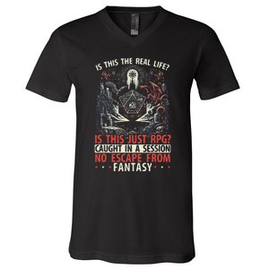 Role Playing Game Rpg Master D20 Tabletop Funny Rpg Gamer V-Neck T-Shirt